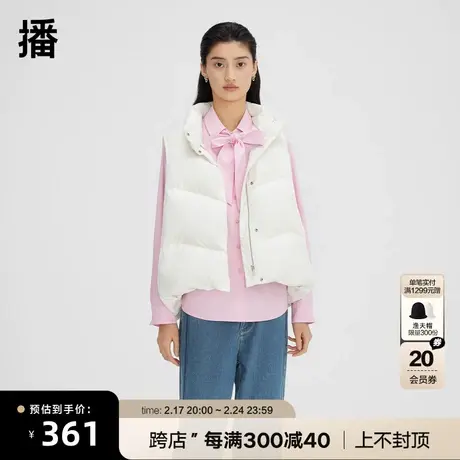 播可拆卸飘带衬衫2023早春新品韩版纯全棉翻领上衣女DDQ4CD5709图片