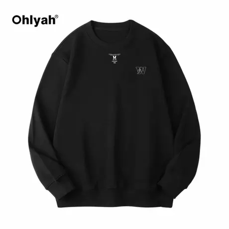 Ohlyah美式复古涂鸦高街圆领大码卫衣男宽松嘻哈情侣潮牌cec外套商品大图