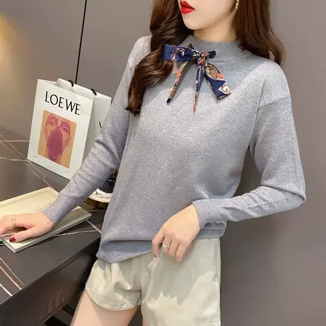 日系针织衫女套头短款上衣打底衫春秋毛衣内搭洋气上衣百搭针织衫图片