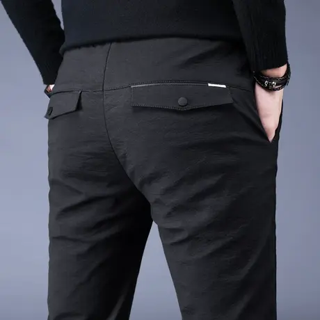 春夏季薄款夏天男裤子男韩版潮流宽松直筒2023新款男士休闲裤夏装商品大图