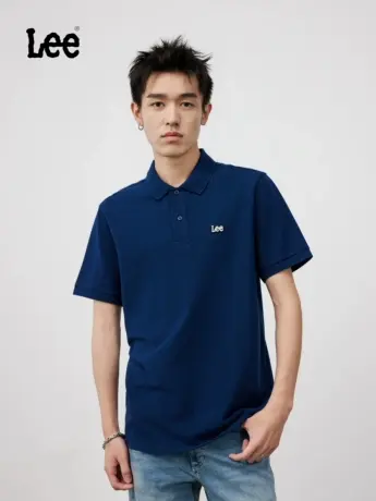 Lee早春新品男士POLO短袖T恤标准版型LMT0075264CJ00F图片
