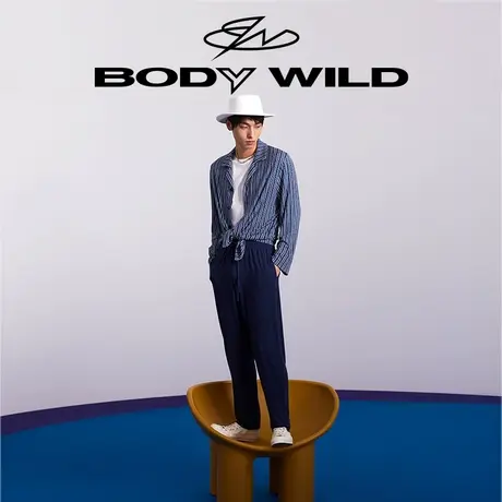 BODYWILD宝迪数码条纹家居长裤ZBN42ZN1图片