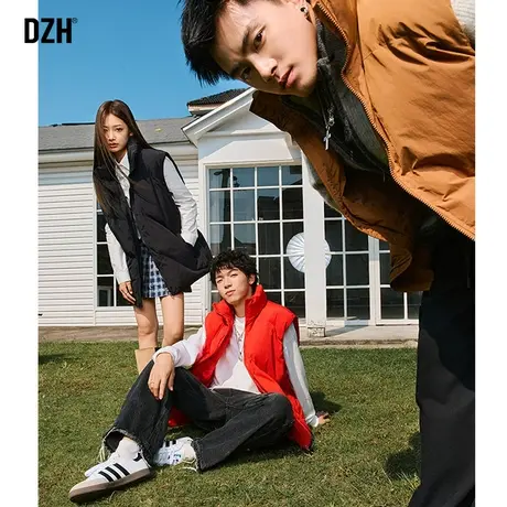 男士户外运动棉马甲男女同款冬季美式立领棉服2023年新款无袖背心图片