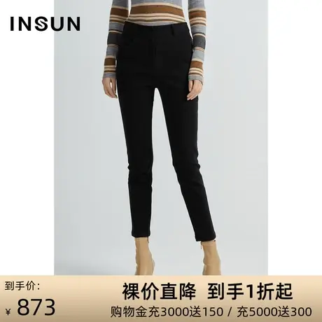 INSUN恩裳冬季棉质紧身小脚铅笔裤商品大图