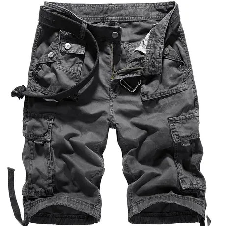 VIP夏季工装短裤男潮牌宽松休闲五分裤多口袋中裤运动大码七分裤图片