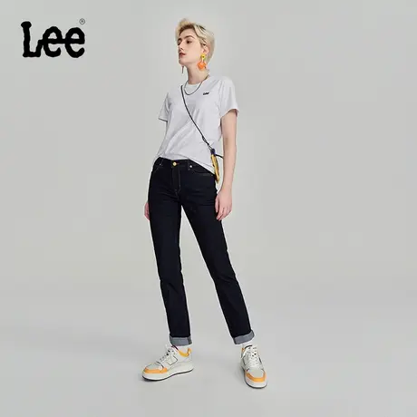 Lee商场同款23秋冬新品401标准锥形清水洗女牛仔裤潮LWB101401100图片