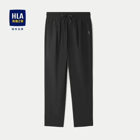 HLA/海澜之家六维弹力休闲裤24春夏新抽绳系带撞色织唛洗水裤子男图片