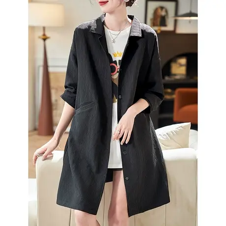 宝诗黎【新品价258元】中长款休闲长袖外套SK4083商品大图