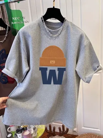 港味复古风印花T恤女oversize大码纯棉闺蜜装上衣潮牌ins嘻哈短袖图片