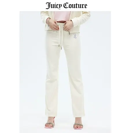Juicy Couture橘滋休闲裤女春季新款美式运动宽松天鹅绒直筒长裤商品大图