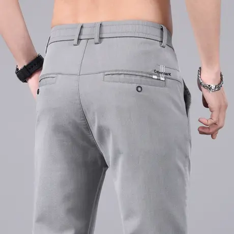 冰丝凉凉西装西裤男士夏季薄款2023新款直筒宽松休闲裤男裤子男款图片