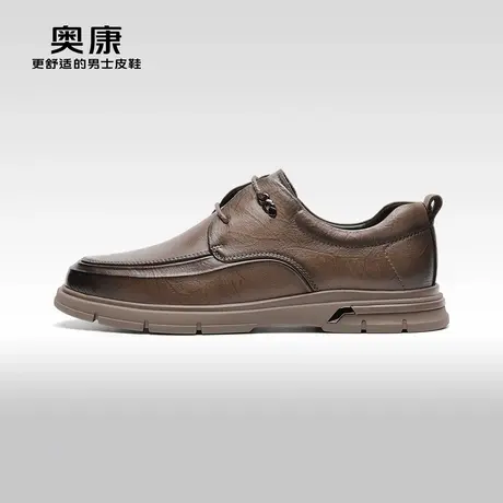 【门店发货】AOKANG奥康秋季新款商务休闲男鞋真皮软底通勤鞋商品大图