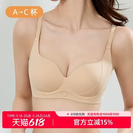 雅黛丽内衣女士小胸聚拢显大漫画胸罩反重力提拉防垂无痕性感文胸商品大图