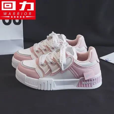 回力女鞋小白鞋女款2025新款爆款厚底小个子增高休闲软底板鞋女款商品大图