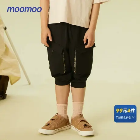 美特斯邦威美特斯邦威童装卫裤男童夏季运动休闲束脚针织裤商品大图