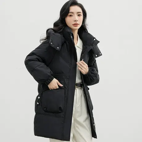 羽绒棉服女中长款韩版宽松过膝棉衣棉袄2023冬季新款oversize外套图片