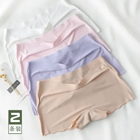 冰丝无痕打底裤防走光短裤大码薄款安全裤超短款女夏天内裤纯棉裆图片