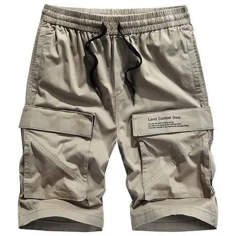 VIP夏季短裤男士休闲五分裤冰丝薄款宽松运动七分裤潮牌ins工装裤商品大图