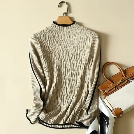 秋冬2023年新款半高领百搭毛衣打底衫女士内搭爆款洋气针织上衣女图片