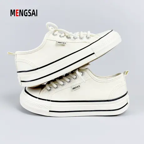 加绒低帮帆布鞋女2022秋冬季新款ulzzang百搭街拍二棉鞋子ins板鞋图片