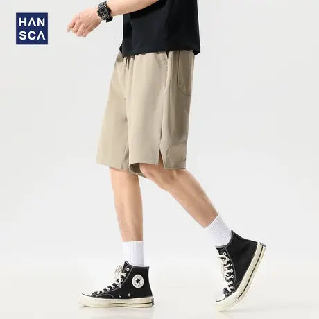 hansca户外速干轻薄凉感短裤男2025夏季新款抑菌休闲五分运动裤子图片