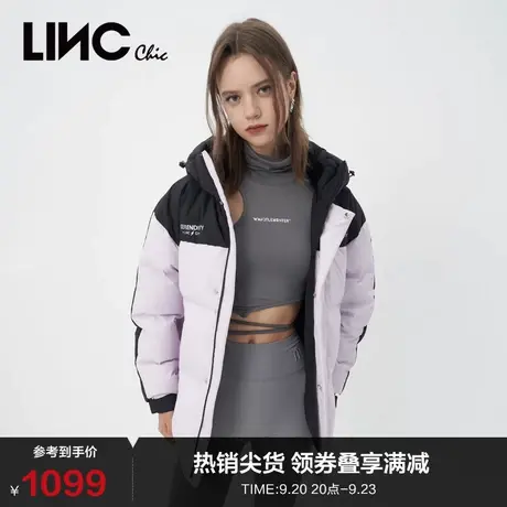 LINCCHIC金羽杰羽绒服女鹅绒户外派克中长款羽绒服女冬N22802118商品大图