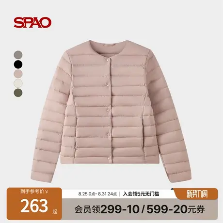 SPAO韩国同款2025年秋冬新品女轻薄保暖棉服内搭外穿棉衣短外套商品大图