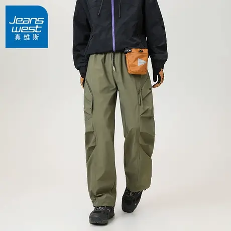 N5真维斯男士工装裤2025新款秋季潮流宽松户外潮牌冲锋裤男款裤子商品大图