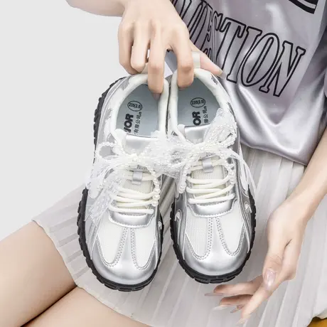 Warrior/回力女鞋2025新款秋冬季休闲运动板鞋学生小白鞋德迅鞋女商品大图