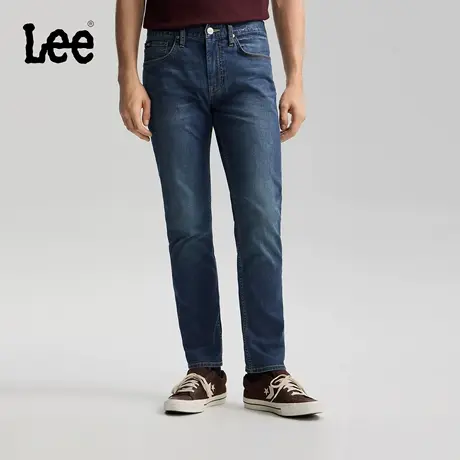 【张凌赫代言】Lee26春夏新轻薄723修身直筒牛仔裤中深蓝男潮流商品大图