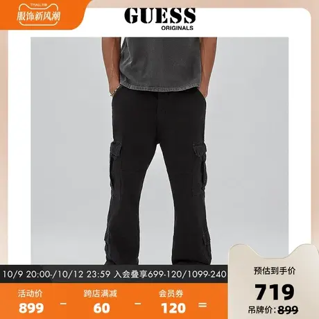 GUESSOriginals23年新款秋男士边口袋宽松休闲裤-M3BB61WFNP0图片