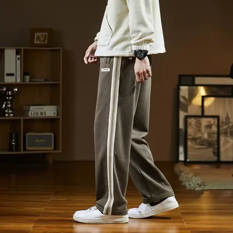 唐狮运动裤男士阔腿裤工装裤秋季新卫裤宽松青少年休闲裤子男潮牌图片