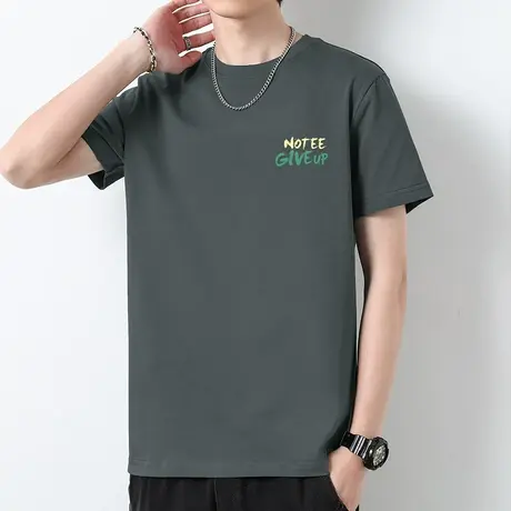 260g重磅纯棉短袖t恤男美式潮流印花全棉体恤宽松上衣服夏季半袖商品大图