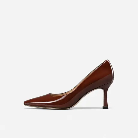 Nine West/玖熙2023年春季新款高跟鞋女尖头浅口细跟复古通勤单鞋图片