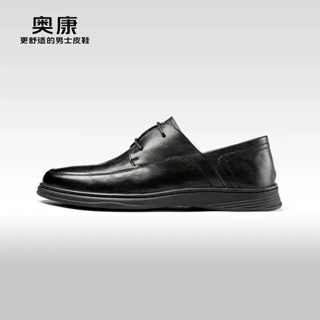 AOKANG奥康2024春季新款商务正装德比鞋男真皮系带上班单鞋商品大图