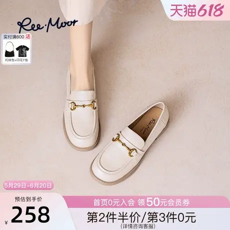 REEMOOR睿慕2025春季新款羊皮圆头真皮乐福鞋jk小皮鞋英伦风女鞋商品大图