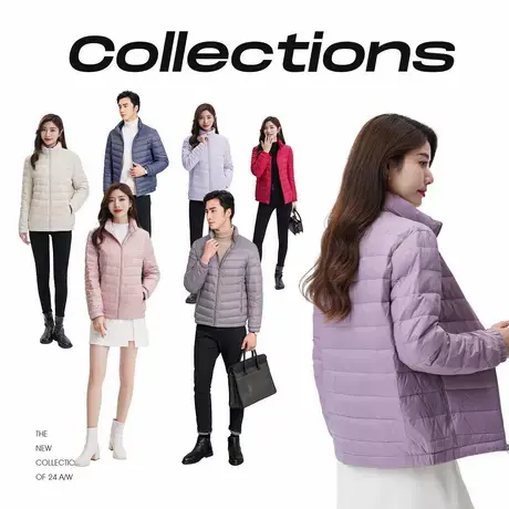 雪中飞羽绒服女短款2025新款冬季轻薄保暖白鸭绒外套时尚百搭显瘦商品大图