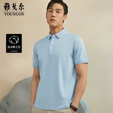 雅戈尔奥莱 男装商务休闲短袖T恤POLO衫男商品大图