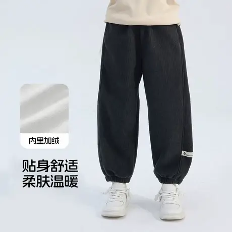 雪中飞儿童裤子童装男女童束脚裤子保暖202新款春秋保暖百搭长裤图片