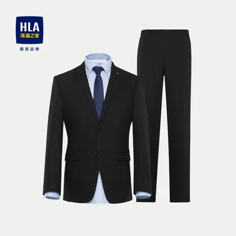 HLA/海澜之家弹力松紧腰礼服套装2024春夏新款绅士儒雅西服男图片
