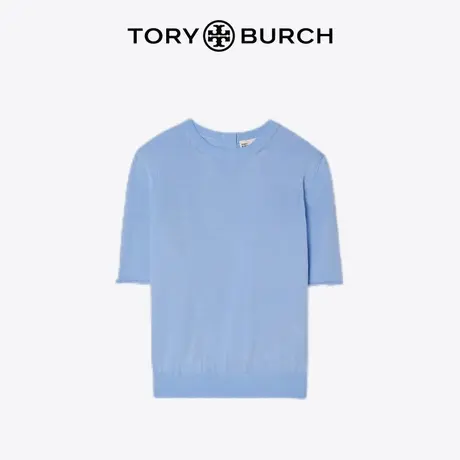 【限时折扣】TORY BURCH 汤丽柏琦 罗纹针织圆领上衣 148321商品大图