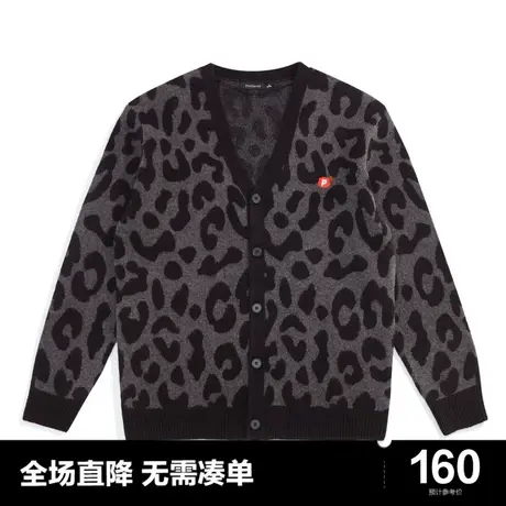 太平鸟男装奥莱 秋冬虎纹时尚毛开衫满印潮流时尚毛衫针织衫商品大图