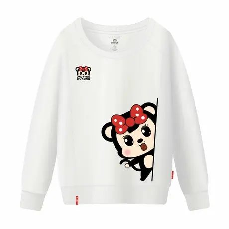 Ohlyah品牌韩国潮牌卡通圆领卫衣女装学生闺蜜纯棉圆领大码打底衫商品大图