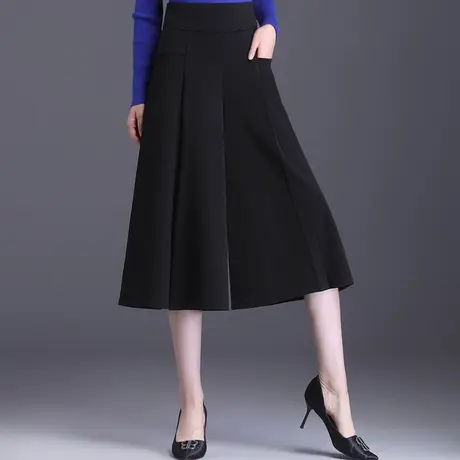 2023新款裙裤宽松高腰大码阔腿裤春秋垂感遮胯七分裤休闲a字裤裙商品大图