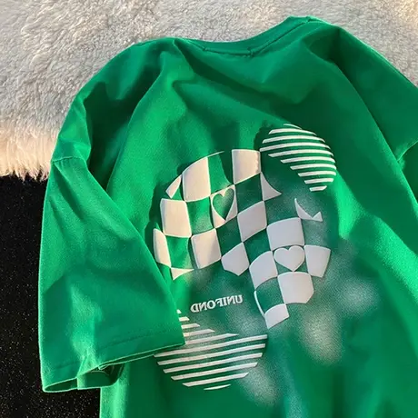 美式复古短袖t恤女夏季大码半袖宽松韩版原宿bf慵懒风上衣服ins潮商品大图