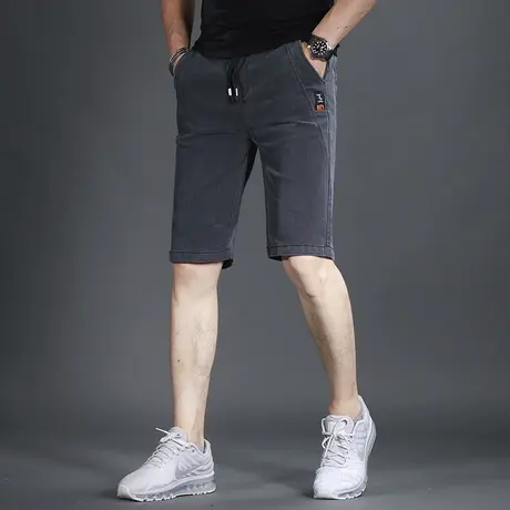 夏季薄款牛仔短裤男五分裤修身韩版潮牌男士休闲中裤2022年新款商品大图