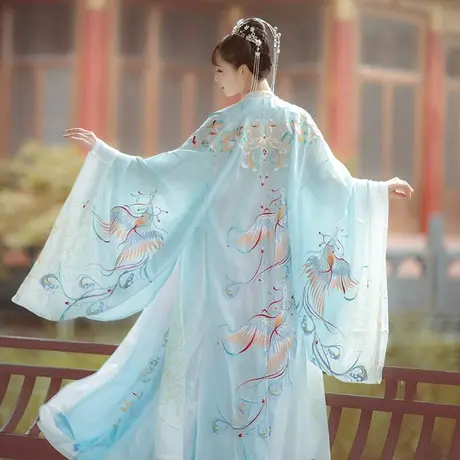 如梦霓裳原创汉服女大袖衫[胡云谣]重工绣花传统中国风春夏季汉服图片