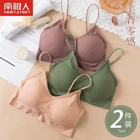 内衣女无钢圈夏季小胸聚拢运动薄款美背抹胸式少女生初高中文胸罩图片