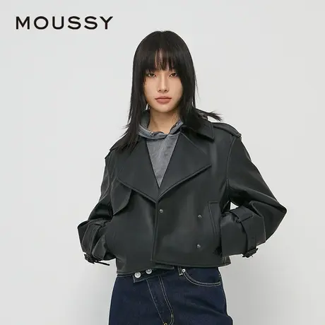 MOUSSY 夏季新品美式机车朋克摇滚皮质夹克外套010HAK30-0291图片