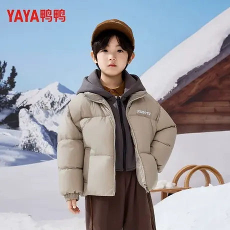 鸭鸭儿童羽绒服男童2025新款冬季加厚保暖鸭绒外套中大童冬装潮商品大图